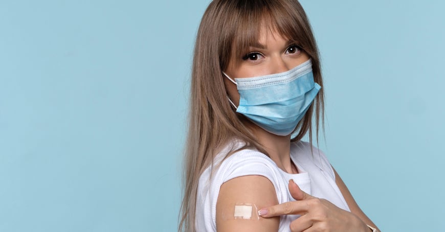 young person with COVID-19 mRNA vaccines