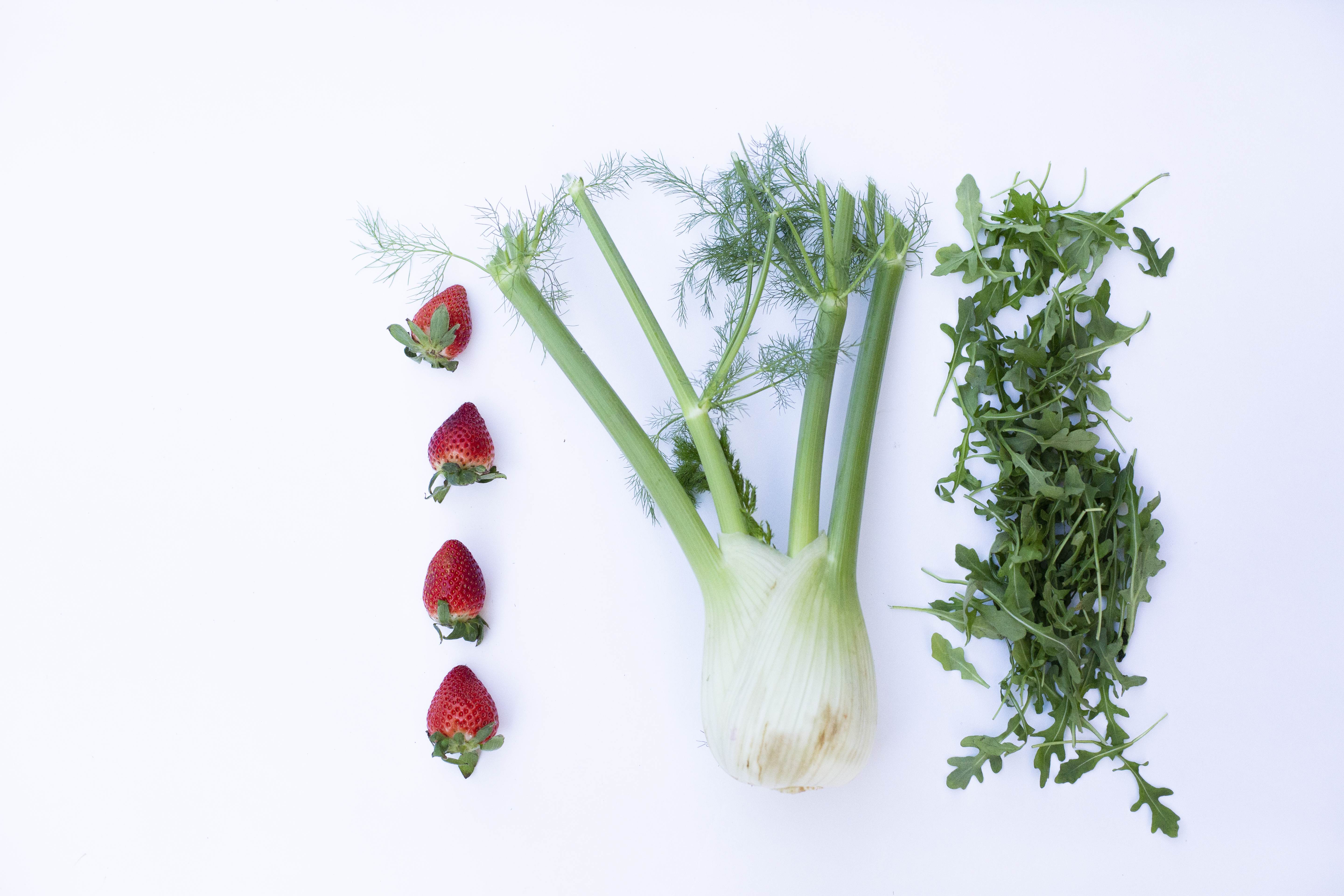 Strawberry, Fennel & Arugula Salad