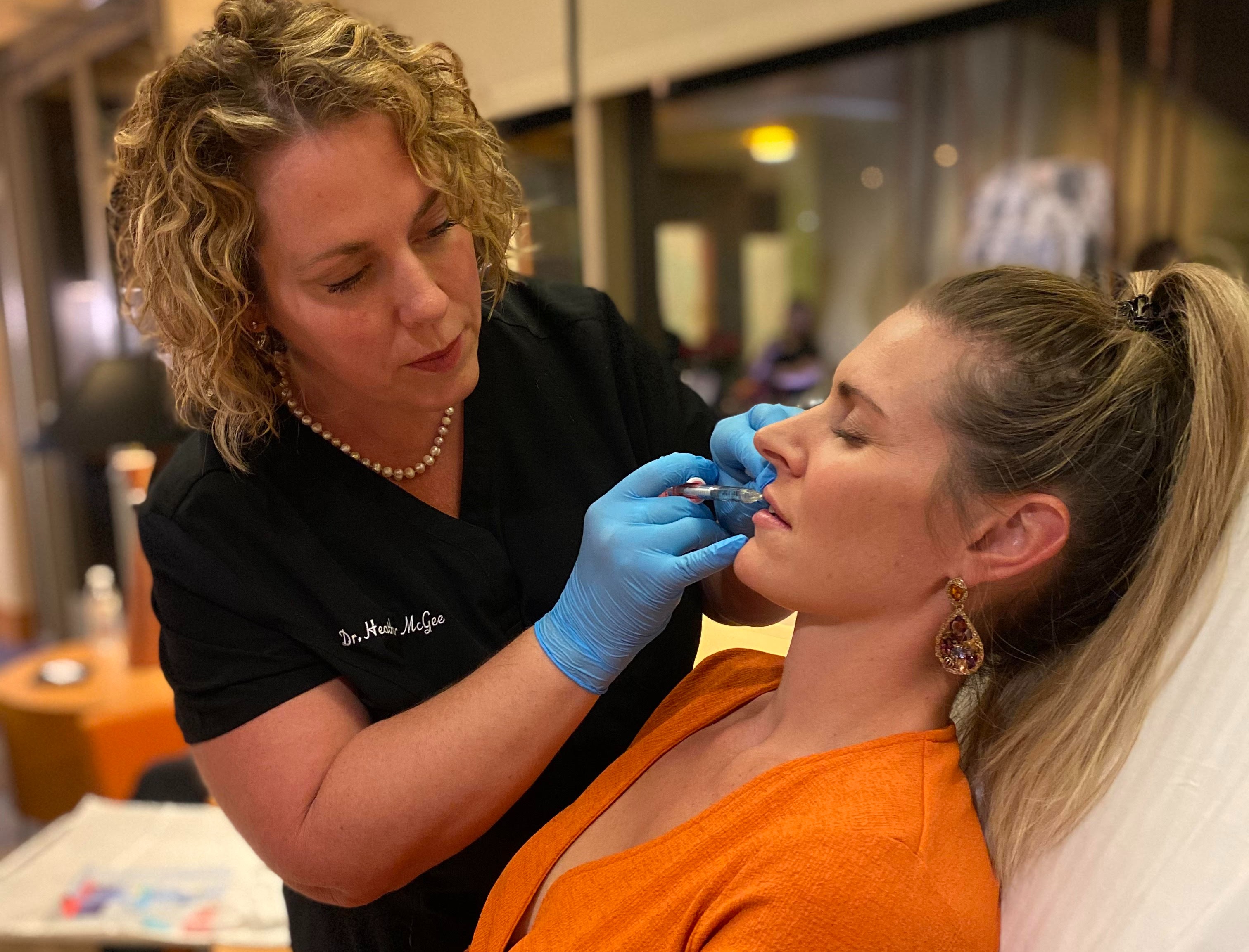 how to take care of your skin, McGee provides patient with lip injection